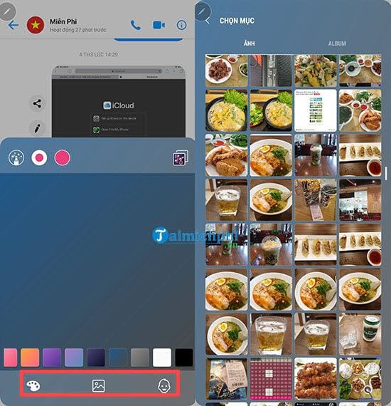 Sử dụng Live Messenger trên Galaxy Note 9