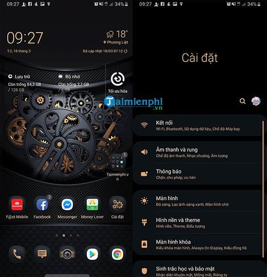 Cách tải và thay đổi theme trên Galaxy Note 9