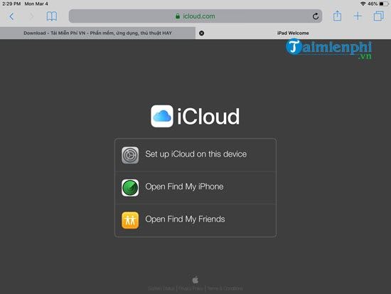 Cách đăng ký iCloud trên Web từ điện thoại iPhone, iPad