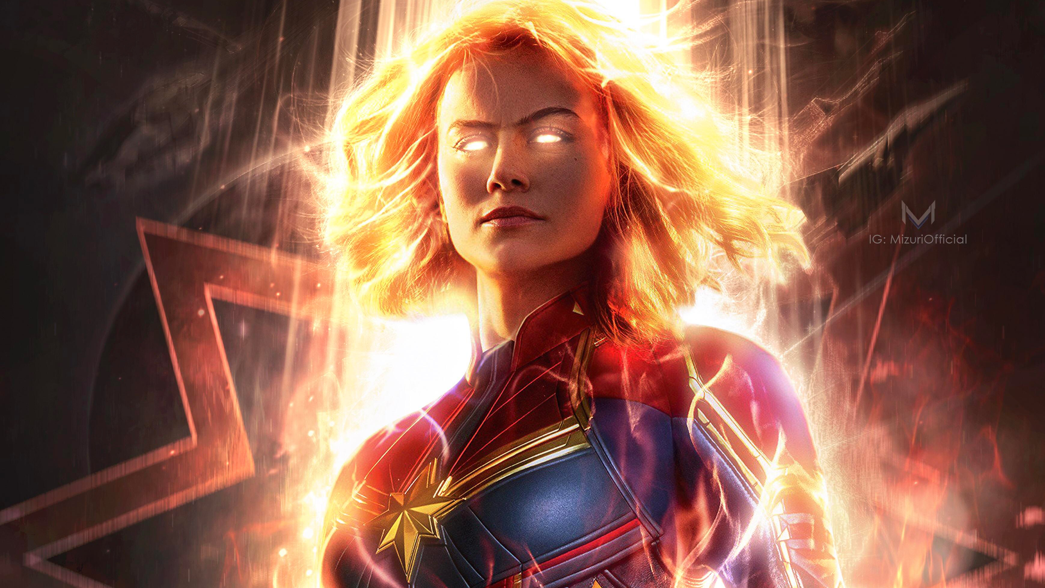 Tải hình nền Captain Marvel cho điện thoại iPhone Android