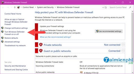 Chặn ứng dụng bằng FireWall trong Windows 10