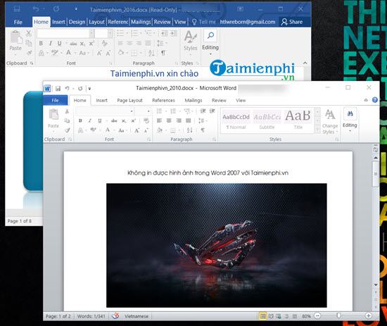 Cách cài song song Office 2010 và 2016 trên cùng máy tính 20 cach cai song song office 2010 va 2016 tren cung may tinh 11