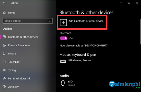 Cách bật tắt Bluetooth trên laptop Windows 10