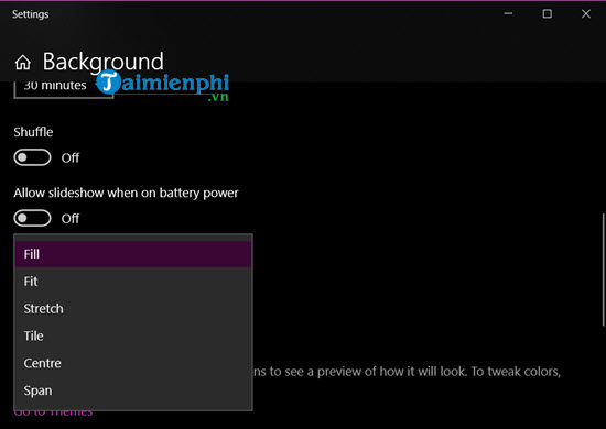 doi hinh nen may tinh laptop win 10
