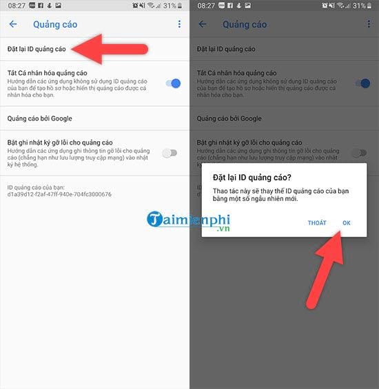 cach tat quang cao tren android 5