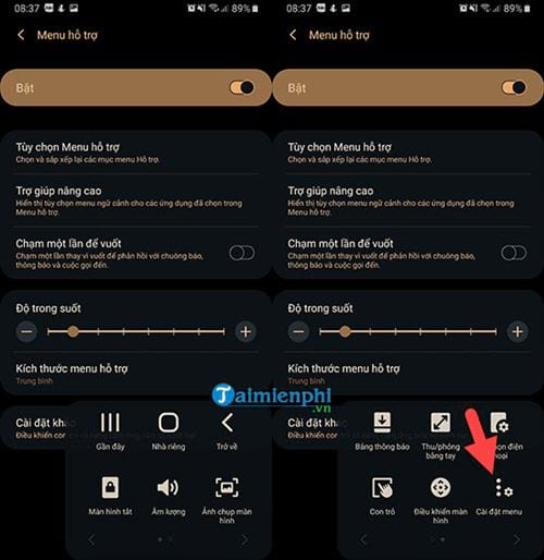 Cách bật phím Home ảo trên điện thoại Samsung