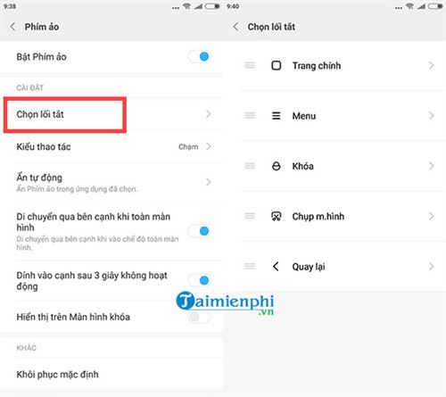 cach bat phim home ao tren dien thoai xiaomi 4