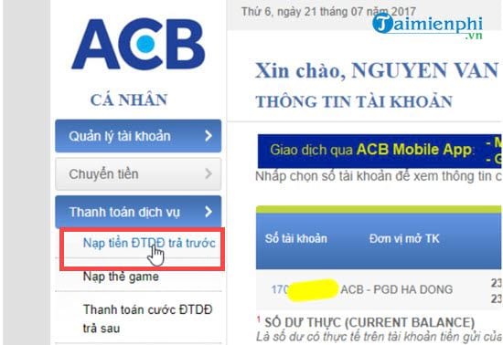 cach nap tien dien thoai tu acb 3
