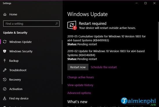 Hướng dẫn cập nhật Windows 10 1903 MAY 2019