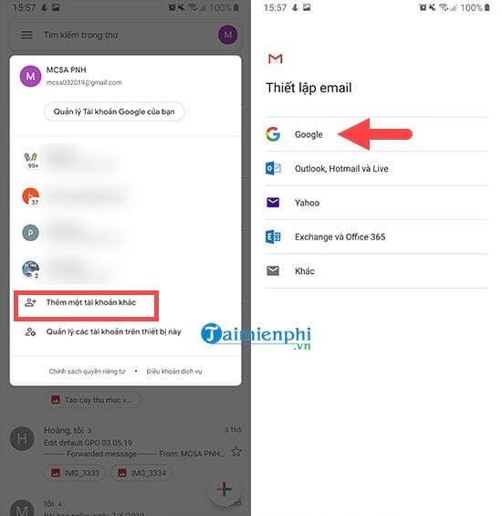 Cách đăng nhập Gmail trên điện thoại Android