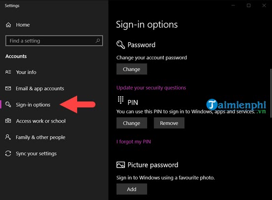 Cách cài mật khẩu Win 10, đặt password cho máy tính Windows 10 2
