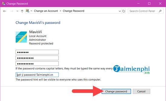Cách cài mật khẩu Win 10, đặt password cho máy tính Windows 10 34