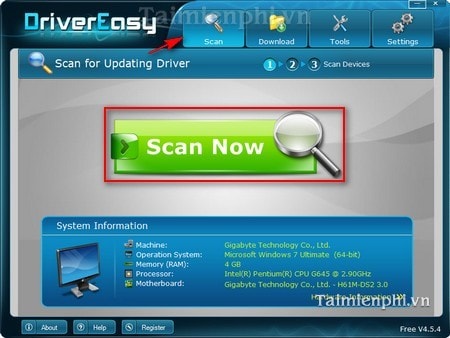 tu tim driver, tu dong tim driver