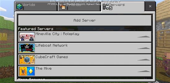 Cách tham gia máy chủ, server nhiều người chơi trong Minecraft PE