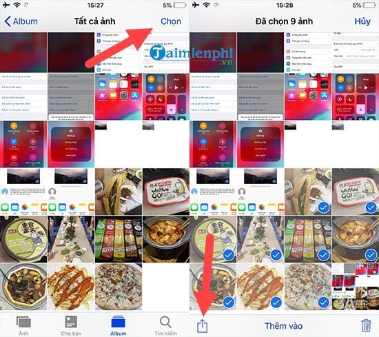 Cách chuyển ảnh từ iPhone sang iPhone 11 cach chuyen anh tu iphone sang iphone 5