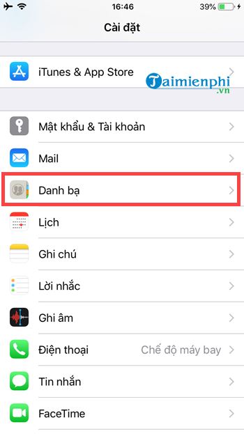 cach chuyen danh ba tu iphone sang iphone 6