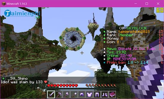 Cách chơi Minecraft Server, chơi Minecraft trên Server online cho PC