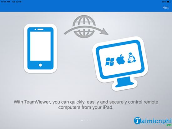 Điều khiển máy tính từ xa bằng TeamViewer trên iOS