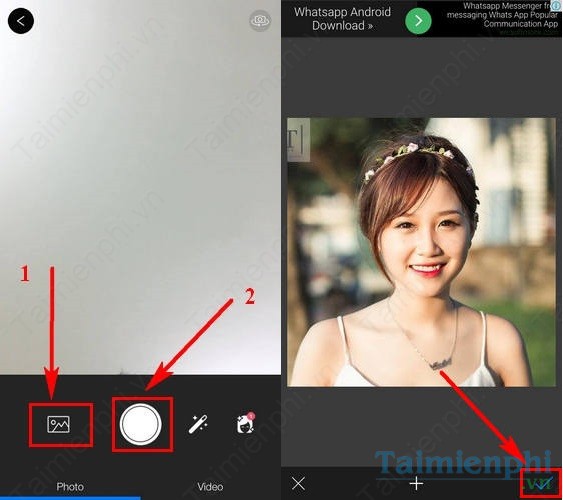 huong dan ghep anh hau due mat troi