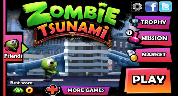 Chơi Zombie Tsunami trên máy tính bằng BlueStacks