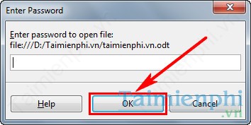 Đặt mật khẩu file word trong OpenOffice