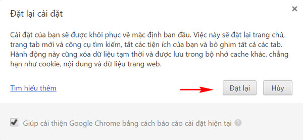 Sửa lỗi Chrome cập nhật không thành công