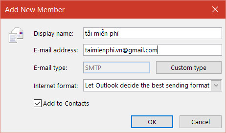 Tạo nhóm trong Outlook, lập group mail trong Outook