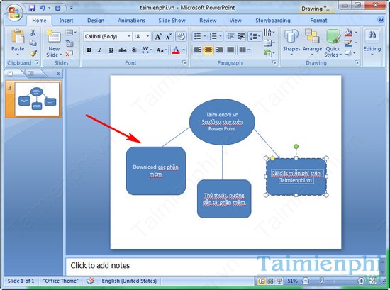 Vẽ sơ đồ tư duy trong Powerpoint 2016, 2013, 2010, 2007