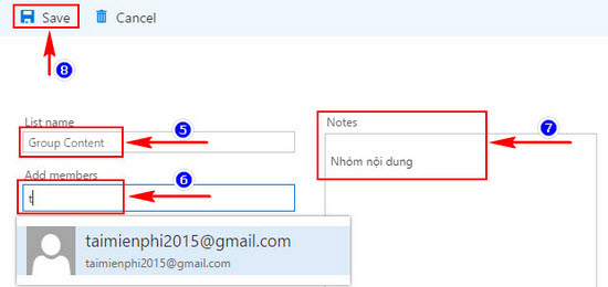 Tạo nhóm trong Hotmail, tạo group email trong Hotmail