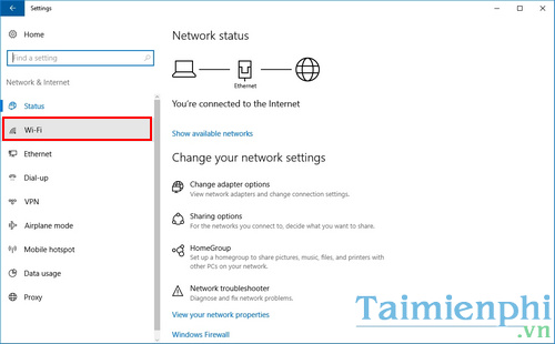 Cách bật WiFi Service trên Windows 10, hiển thị Wifi Sense