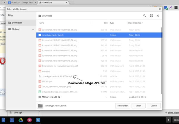 Cách mở Skype trên Google Chromebook