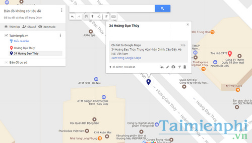 Cách chia sẻ bản đồ, vị trí, địa điểm trên Google Maps với bạn bè