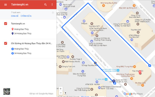 Cách chia sẻ bản đồ, vị trí, địa điểm trên Google Maps với bạn bè