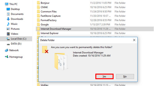 Gỡ IDM trên Win 10, xóa bỏ Internet Download Manager trong Windows 10 hoàn toàn 9