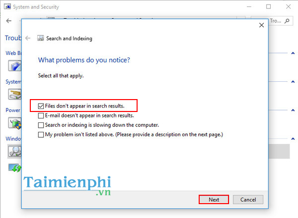 Sửa lỗi Search Windows 10 không hoạt động, lỗi tìm kiếm không được