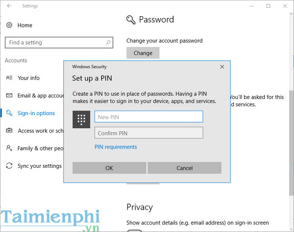 Tùy chỉnh độ dài, ngắn PIN trên Windows 10, tăng giảm độ dài mật khẩu
