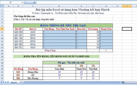 50 phím tắt dùng Ctrl trong Excel