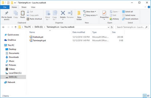 huong dan sao luu du lieu outlook