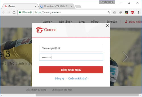 Đổi mật khẩu Garena, thay pass tài khoản Garena 2