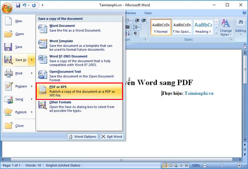 5+ Cách chuyển Word sang PDF trên máy tính nhanh chóng