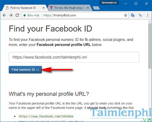 lay the facebook id
