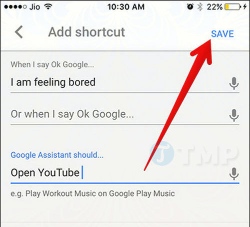Cách tạo phím tắt Google Assistant trên iPhone, iPad