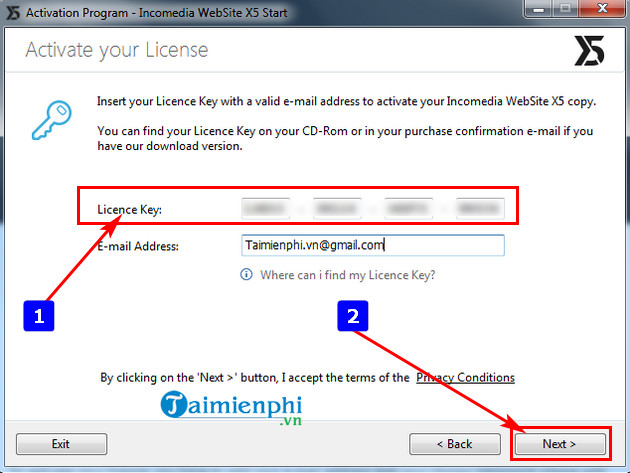 giveaway ban quyen mien phi website x5 start 14 7