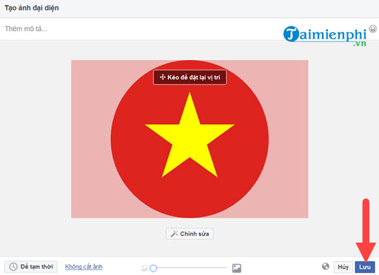 Cách thay Avatar hình cờ tổ quốc Việt Nam