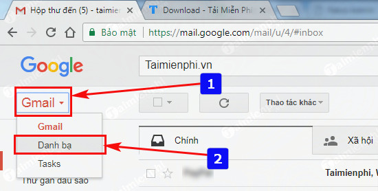 cach xem danh b a di e n tho a i d a d o ng b o tren gmail