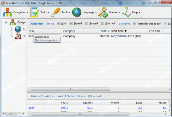giveaway ban quyen mien phi easy work time calculator tinh toan sap xep thoi gian lam viec 7