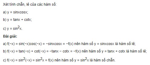 Giải toán lớp 11 trang 31 sách Cánh Diều tập 1, Hàm số lượng giác và đồ thị 11 giai toan lop 11 trang 31 sach canh dieu tap 1 ham so luong giac va do thi 5