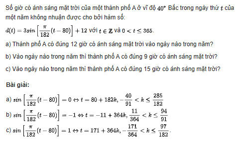 Giải toán lớp 11 trang 40 sách Cánh Diều tập 1, Phương trình lượng giác cơ bản 7 giai toan lop 11 trang 40 sach canh dieu tap 1 phuong trinh luong giac co ban 4