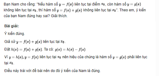 Giải toán lớp 11 trang 77 sách Cánh Diều tập 1, Hàm số liên tục 7 giai toan lop 11 trang 77 sach canh dieu tap 1 ham so lien tuc 3