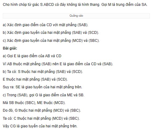 giai toan lop 11 trang 85 86 87 sach canh dieu tap 1 duong thang va mat phang trong khong gian 6